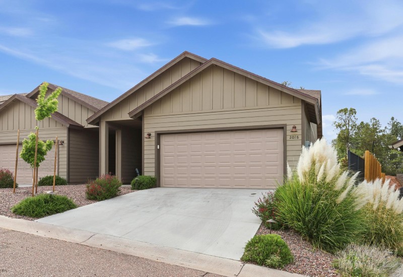 Front exterior with landscaping